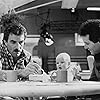 Steve Guttenberg, Tom Selleck, Lisa Blair, and Michelle Blair in 3 Men and a Baby (1987)