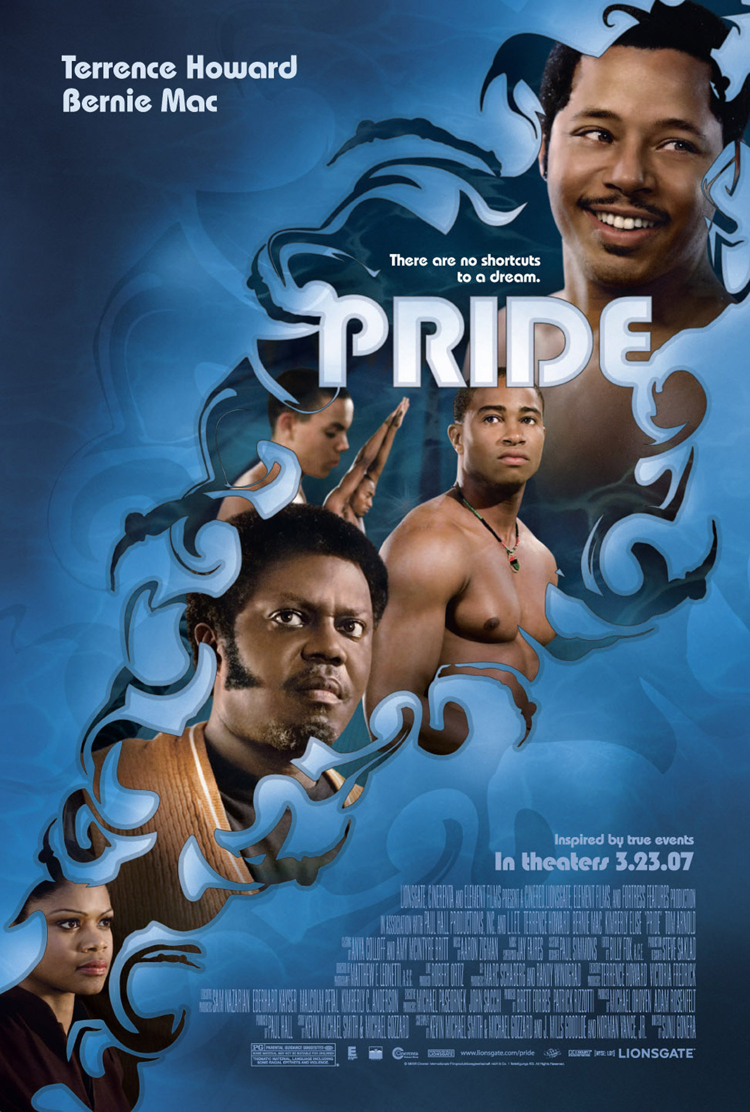 Terrence Howard and Bernie Mac in Pride (2007)