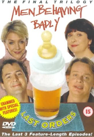 Leslie Ash, Martin Clunes, Neil Morrissey, and Caroline Quentin in British Men Behaving Badly (1992)