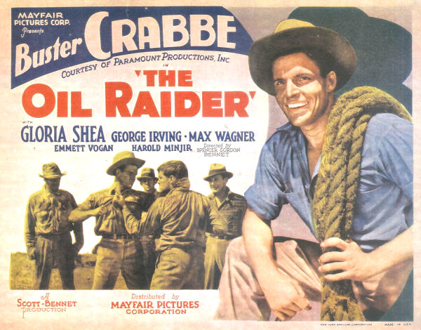 Tom London, Buster Crabbe, Emmett Vogan, and Max Wagner in The Oil Raider (1934)