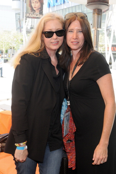 Film Editors Chris Innis ACE (Academy Award winner "The Hurt Locker"), and Pamela Martin, ACE (Academy Award nominee "The Fighter") at Los Angeles Film Festival 2013 "Women in the Cut: A Celebration of Women Editors" at Wolfgang Puck at LA Live, June 22, 2013, Los Angeles, California. 