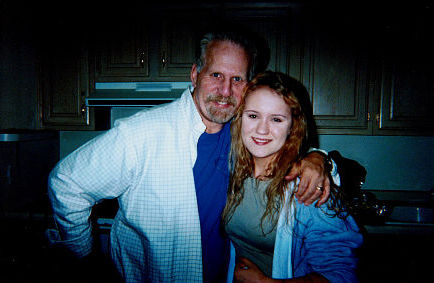 Aria Noelle Curzon with Director Mel Damski on the set of CBS' "Without A Trace"