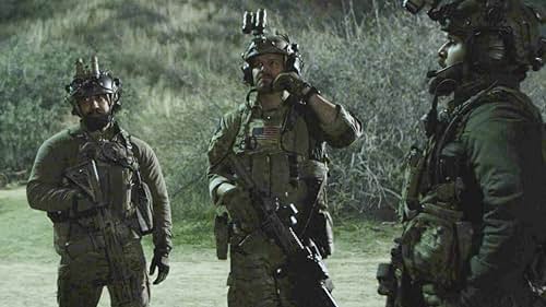 David Boreanaz, Neil Brown Jr., and A.J. Buckley in SEAL Team (2017)