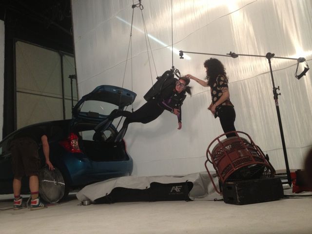 Scuba rig by Stunt Coordinator, Tim Mikulecky and Stunt Rigger Kyle Weishaar for Nissan