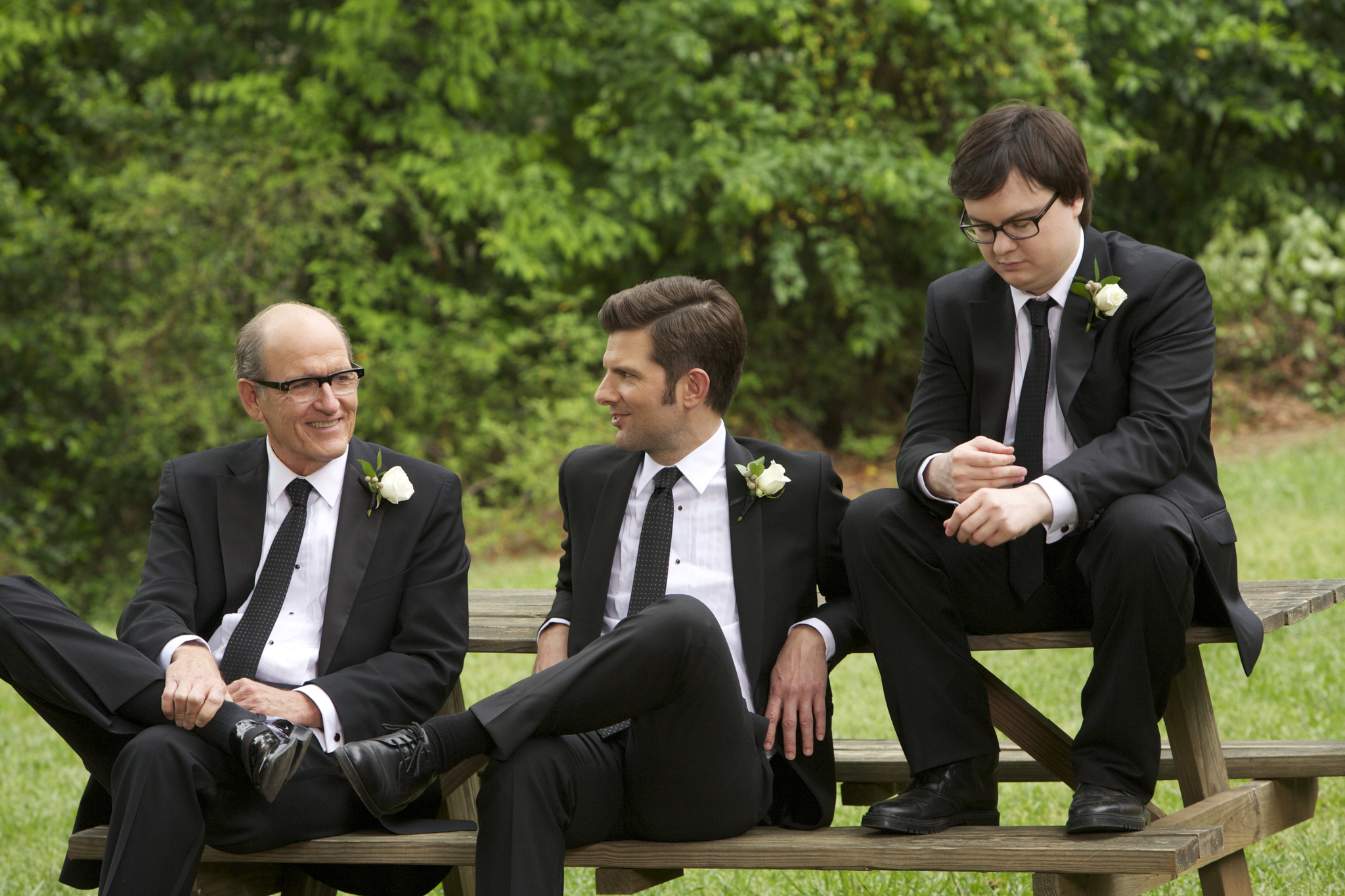 Adam Scott, Clark Duke, and Richard Jenkins in A.C.O.D. (2013)