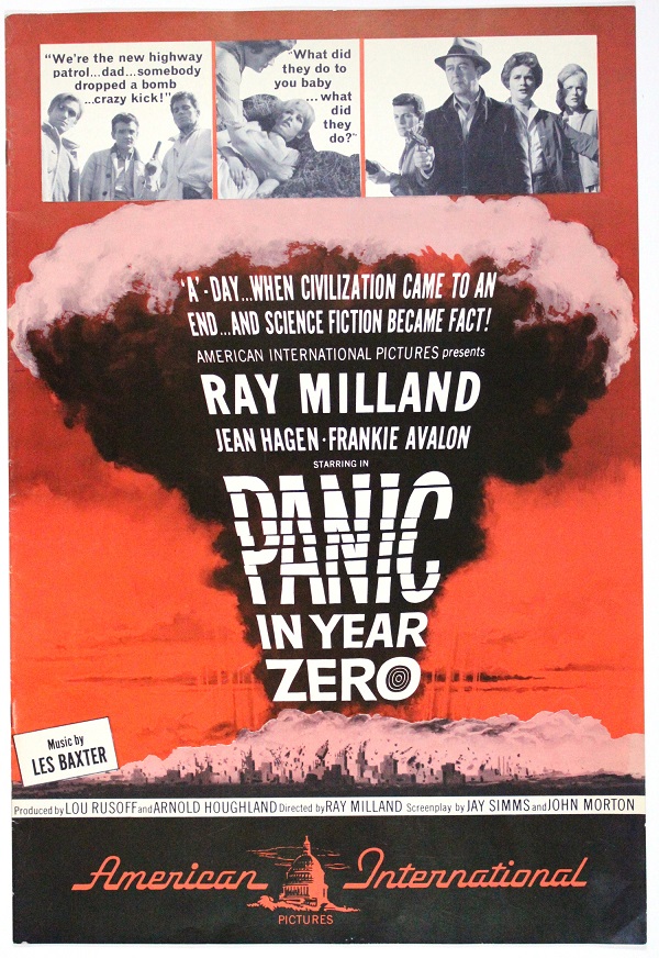 Frankie Avalon, Ray Milland, Richard Bakalyan, Neil Burstyn, Joan Freeman, Jean Hagen, Rex Holman, and Mary Mitchel in Panic in Year Zero! (1962)