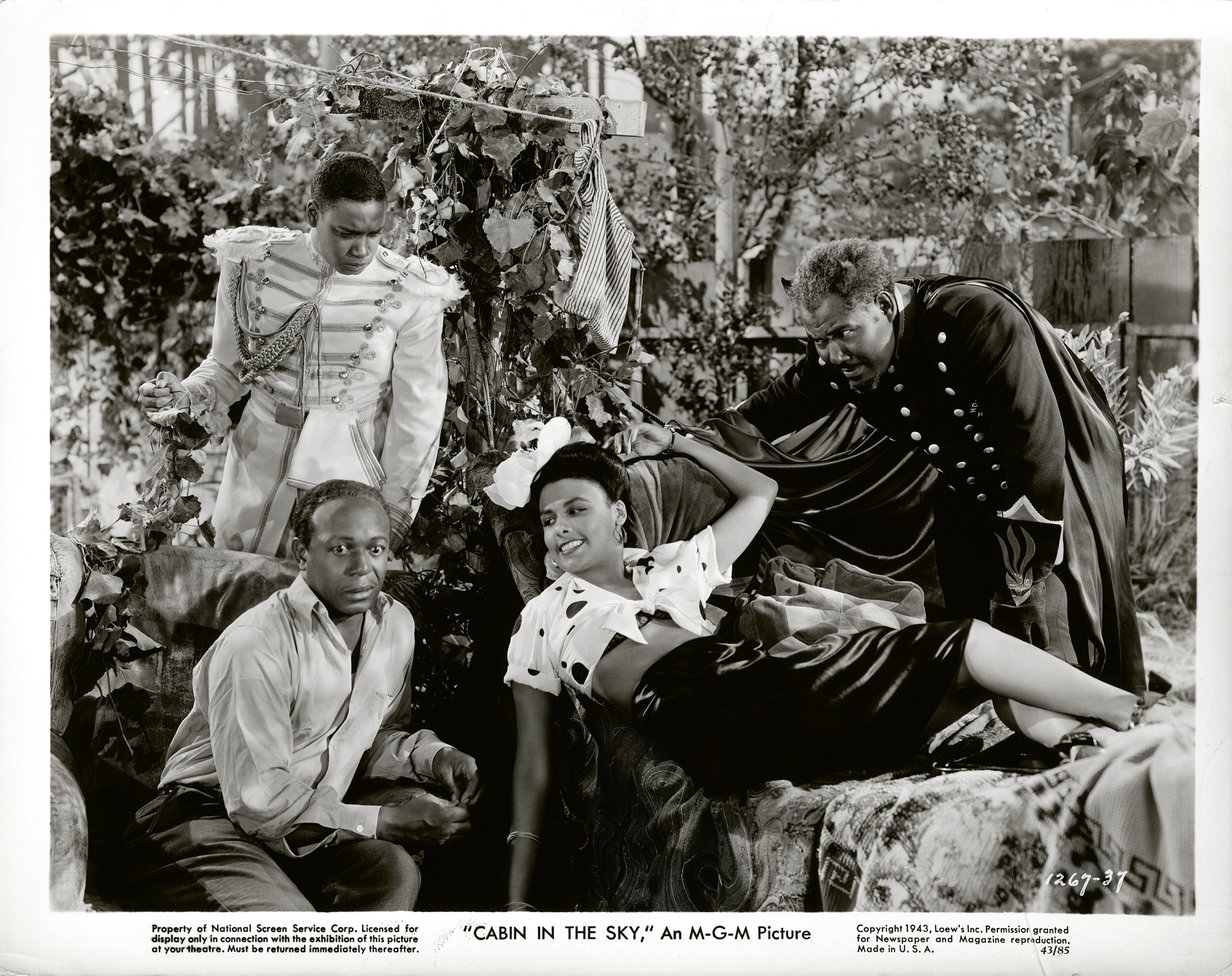 Rex Ingram, Eddie 'Rochester' Anderson, Lena Horne, and Kenneth Spencer in Cabin in the Sky (1943)