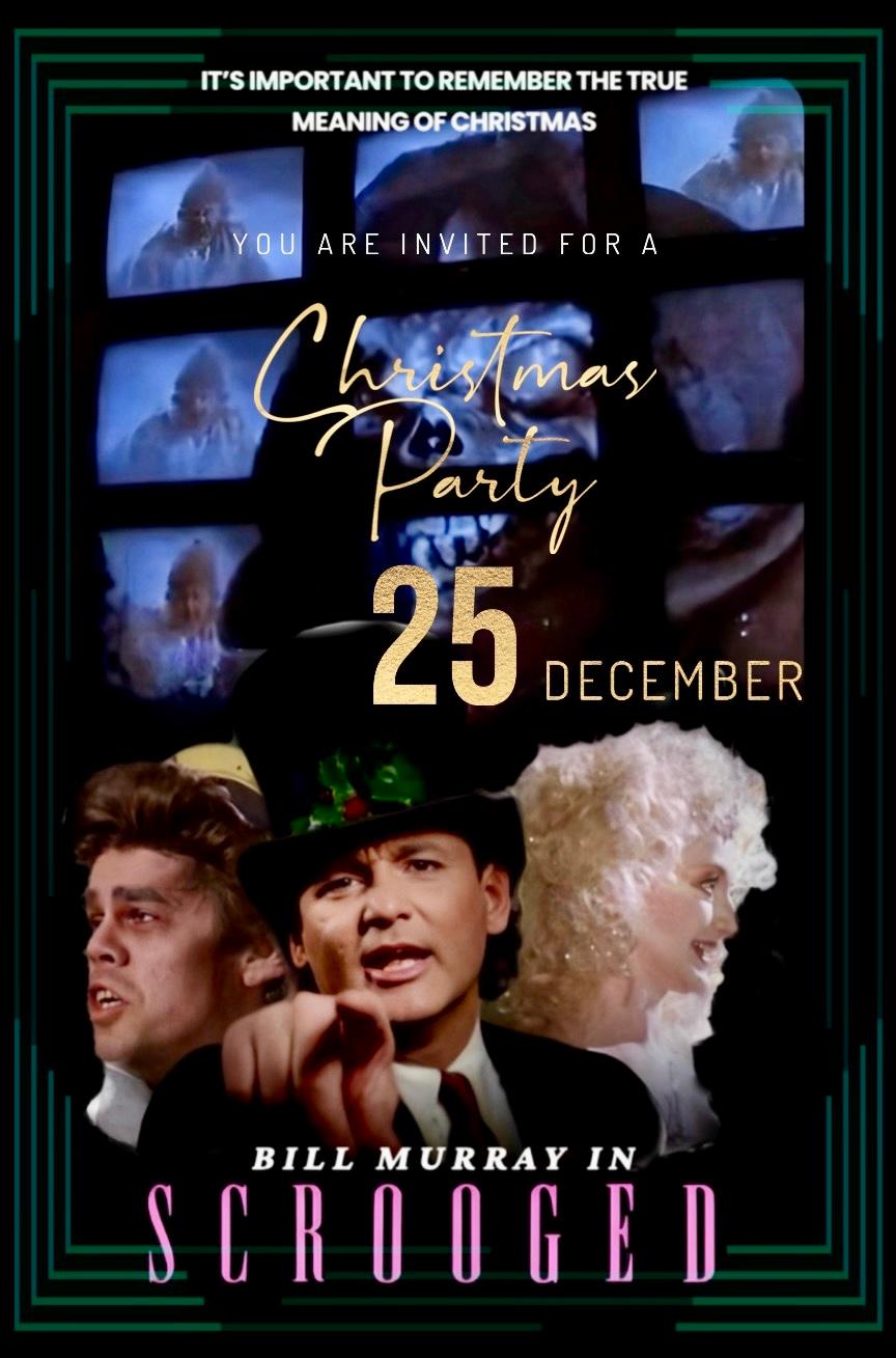 Bill Murray, Carol Kane, and David Johansen in Scrooged (1988)