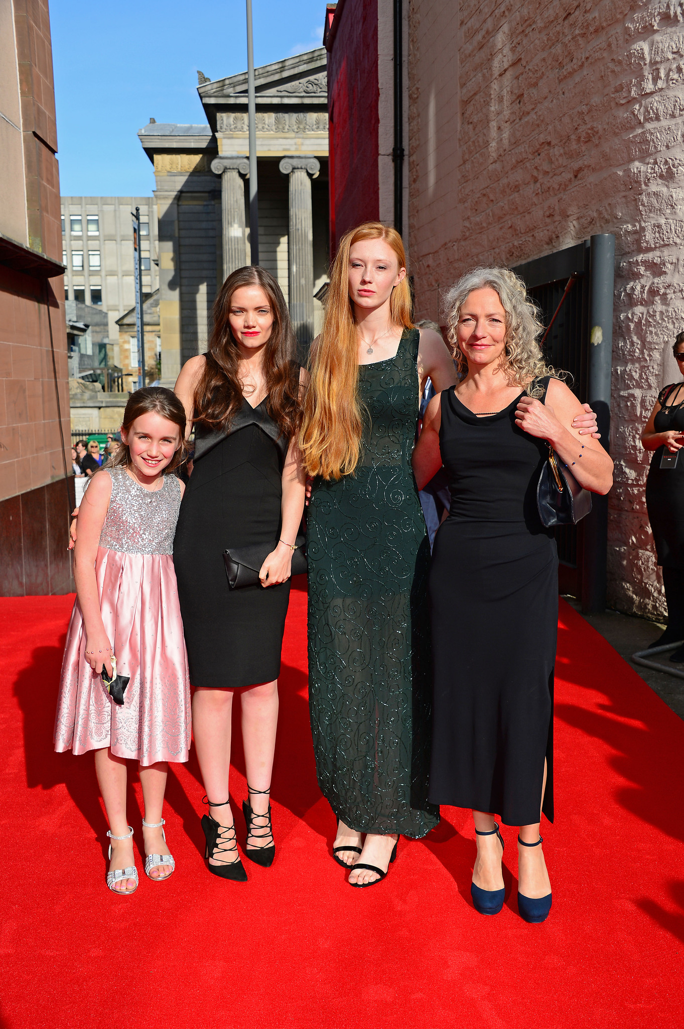 Seylan Baxter, Lynn Kennedy, Amber Rissmann, and Kayla Fallon at an event for Macbeth (2015)