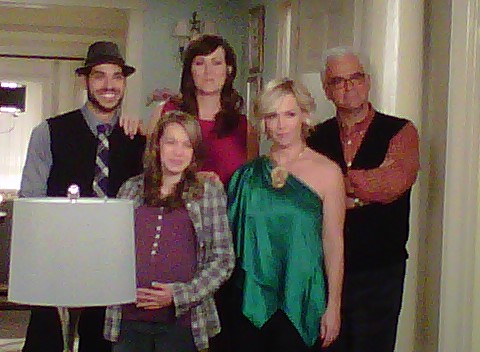 Cast of ABC Family Pilot, "Village People" Sebastian Sozzi, Rachel Cannon, John O'Hurley, Sadie Calvano and Jennie Garth