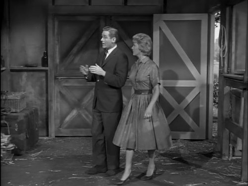 Connie Hines and Alan Young in Mister Ed (1961)