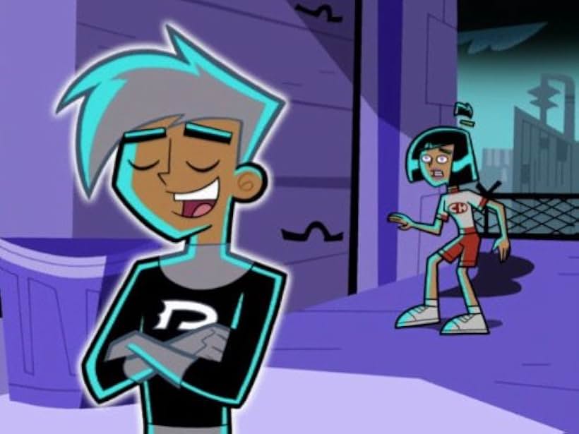 Grey Griffin and David Kaufman in Danny Phantom (2003)