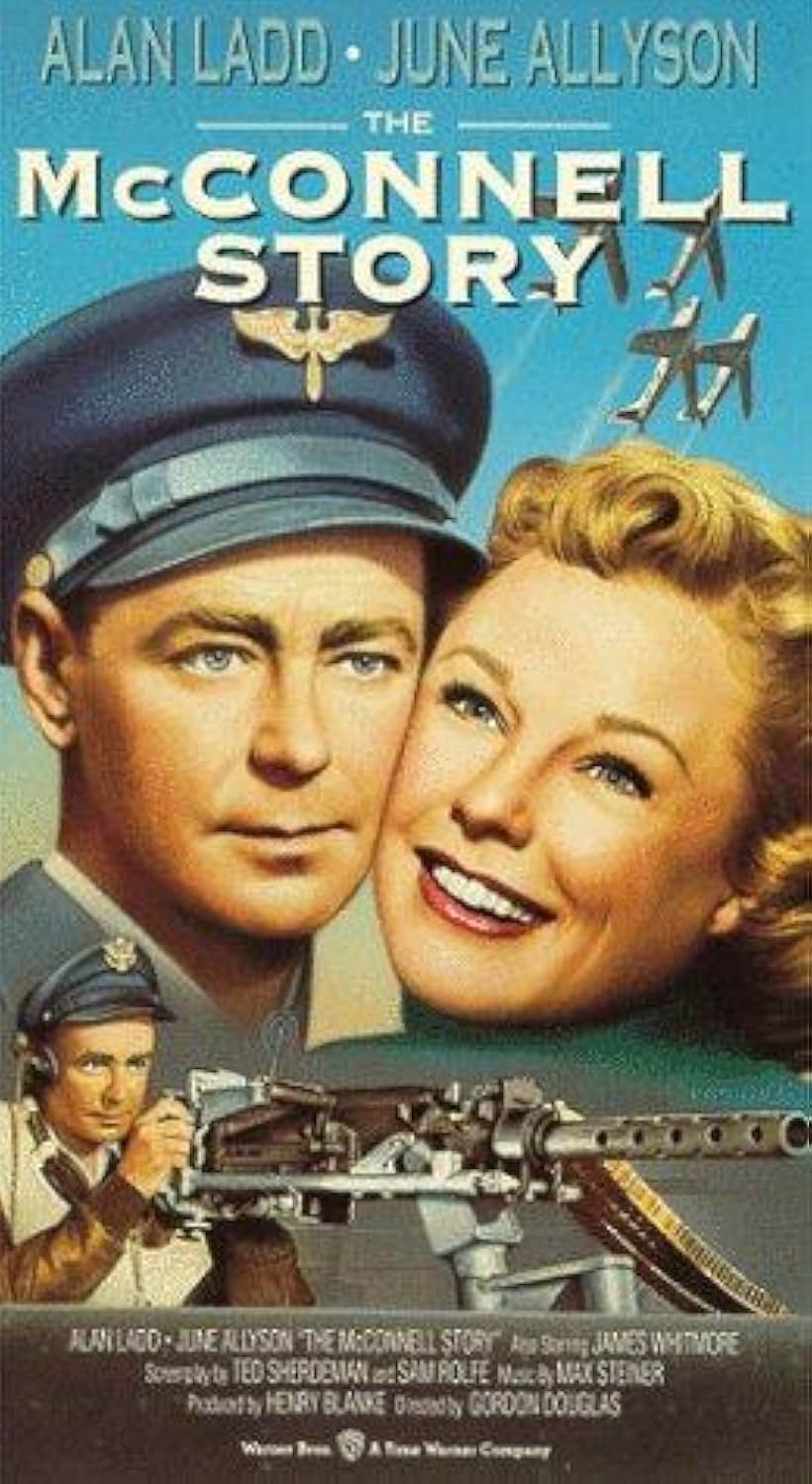 Alan Ladd and June Allyson in The McConnell Story (1955)