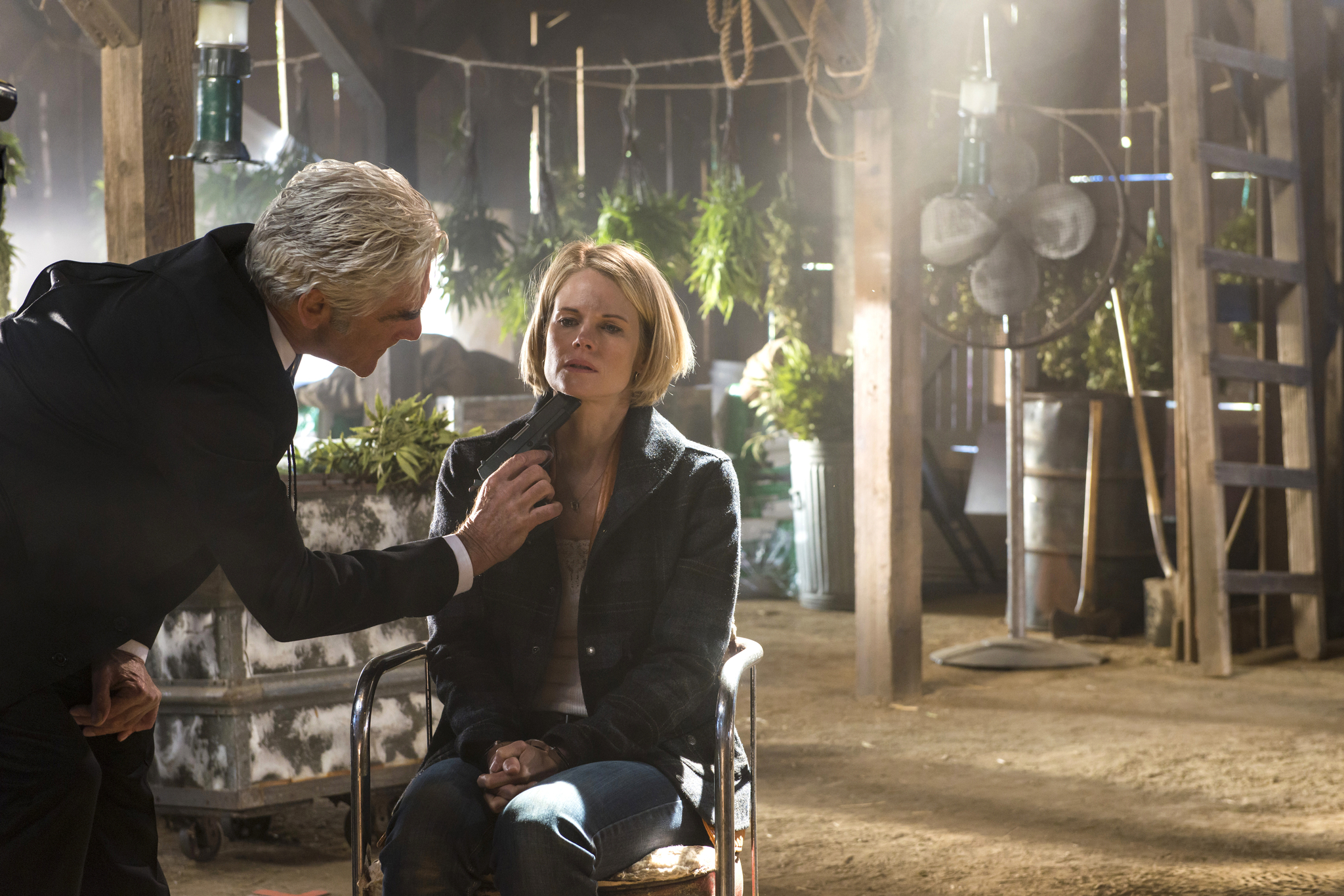 Sam Elliott and Joelle Carter in Justified (2010)