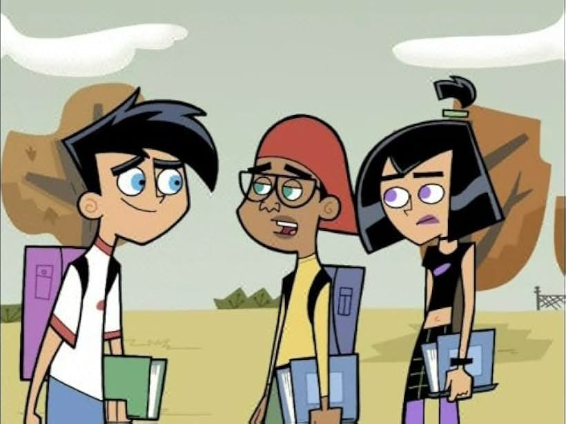 Rickey D'Shon Collins, Grey Griffin, and David Kaufman in Danny Phantom (2003)