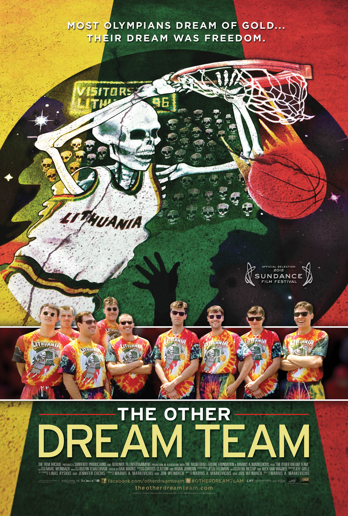 Vladas Garastas, Zydrunas Ilgauskas, Sergejus Jovaisa, Rimas Kurtinaitis, Sarunas Marciulionis, Arvydas Sabonis, and Jonas Valanciunas in The Other Dream Team (2012)