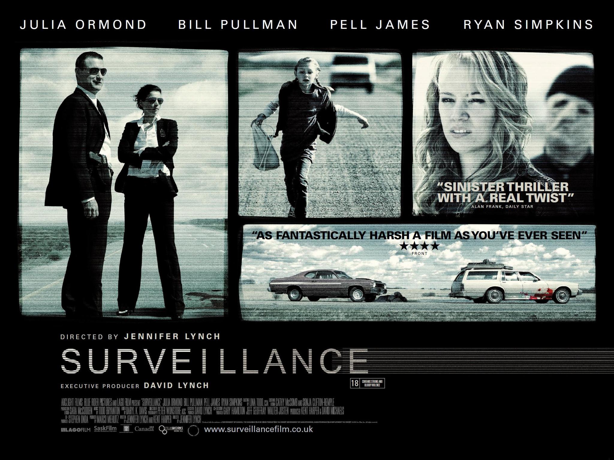 Julia Ormond, Bill Pullman, Pell James, and Ryan Simpkins in Surveillance (2008)