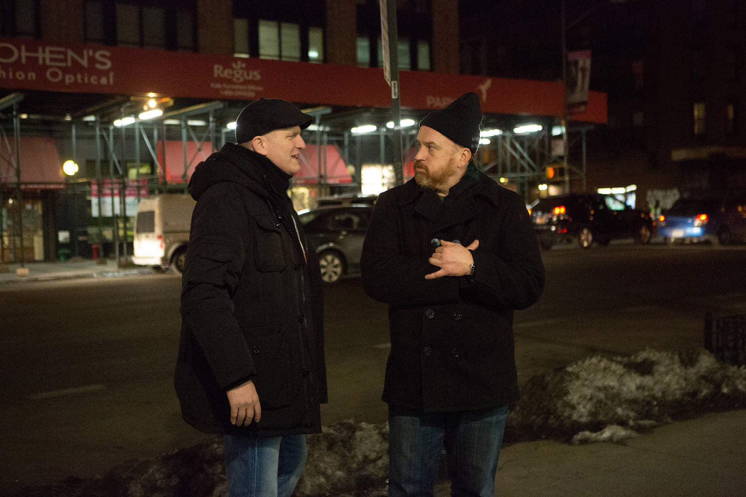 Michael Rapaport and Louis C.K. in Louie (2010)