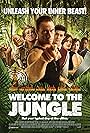 Jean-Claude Van Damme, Adam Brody, Dennis Haysbert, Aaron Takahashi, Rob Huebel, Kristen Schaal, and Megan Boone in Welcome to the Jungle (2013)