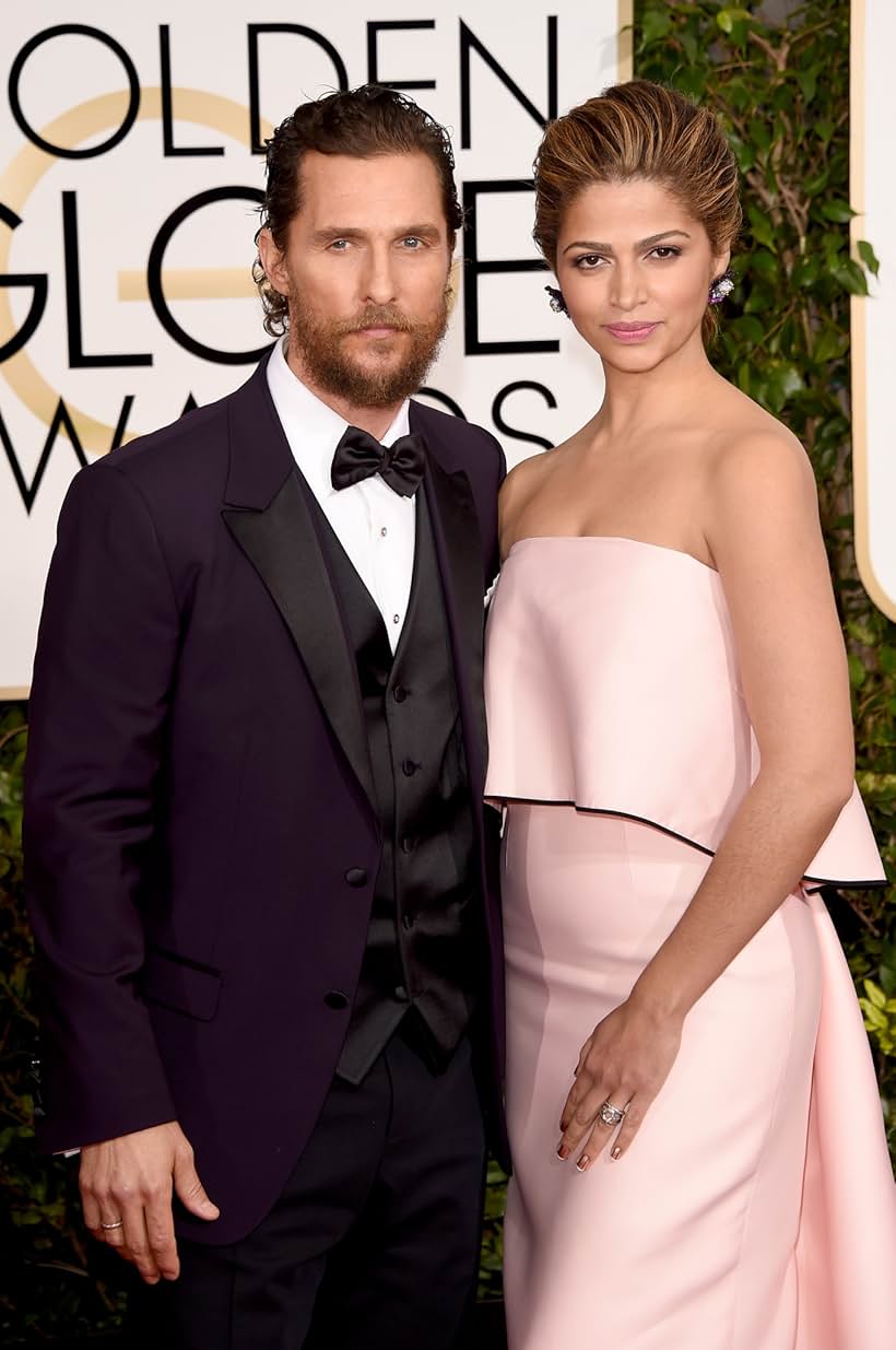 Matthew McConaughey and Camila Alves McConaughey at an event for 72nd Golden Globe Awards (2015)