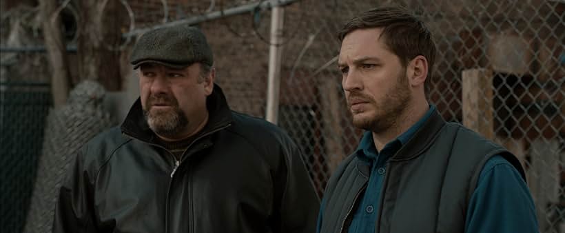 James Gandolfini and Tom Hardy in The Drop (2014)