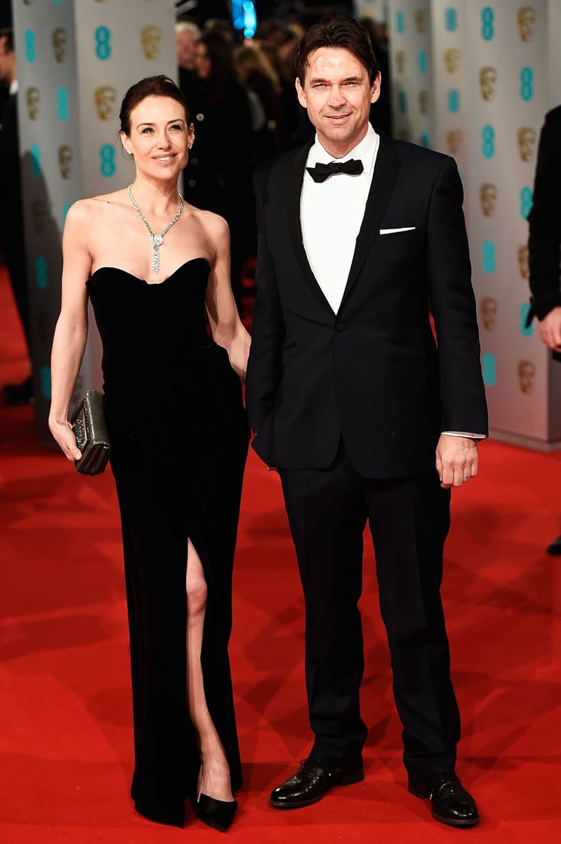 Claire Forlani and Dougray Scott at an event for The EE British Academy Film Awards (2015)