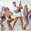 Elvis Presley, Pamela Austin, Joan Blackman, Christian Kay, Jenny Maxwell, Darlene Tompkins, and Nancy Walters in Blue Hawaii (1961)