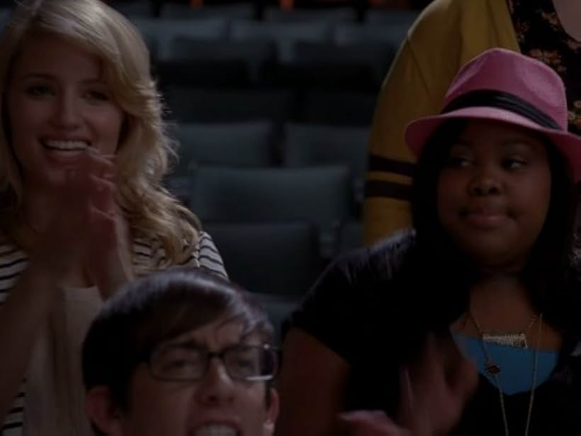 Dianna Agron, Kevin McHale, and Amber Riley in Glee (2009)