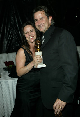 Anthony LaPaglia and Gia Carides at an event for The 61st Annual Golden Globe Awards (2004)