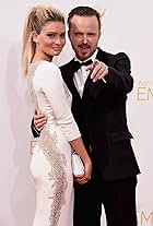 Aaron Paul and Lauren Parsekian at an event for The 66th Primetime Emmy Awards (2014)