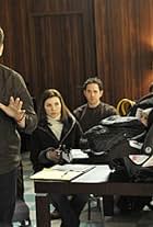 Julianna Margulies, Martha Plimpton, Josh Charles, and Santino Fontana in The Good Wife (2009)