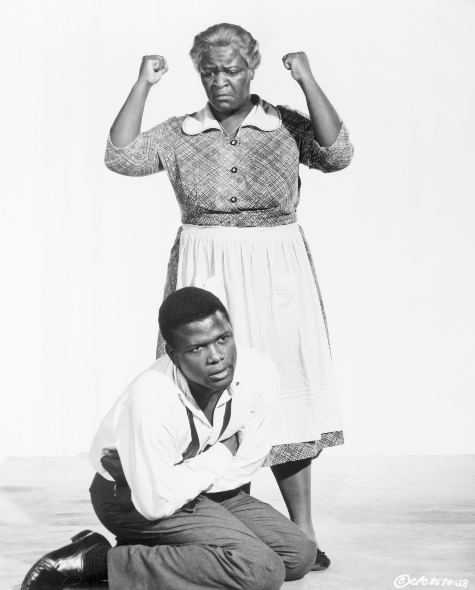 Sidney Poitier and Claudia McNeil in A Raisin in the Sun (1961)