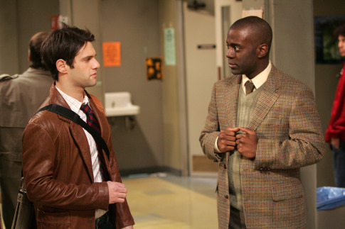 Justin Bartha and Deon Richmond in Teachers. (2006)