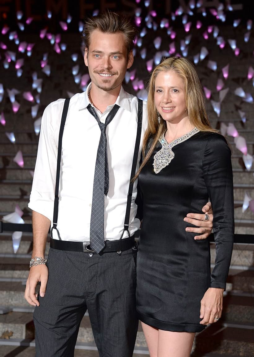 Mira Sorvino and Christopher Backus