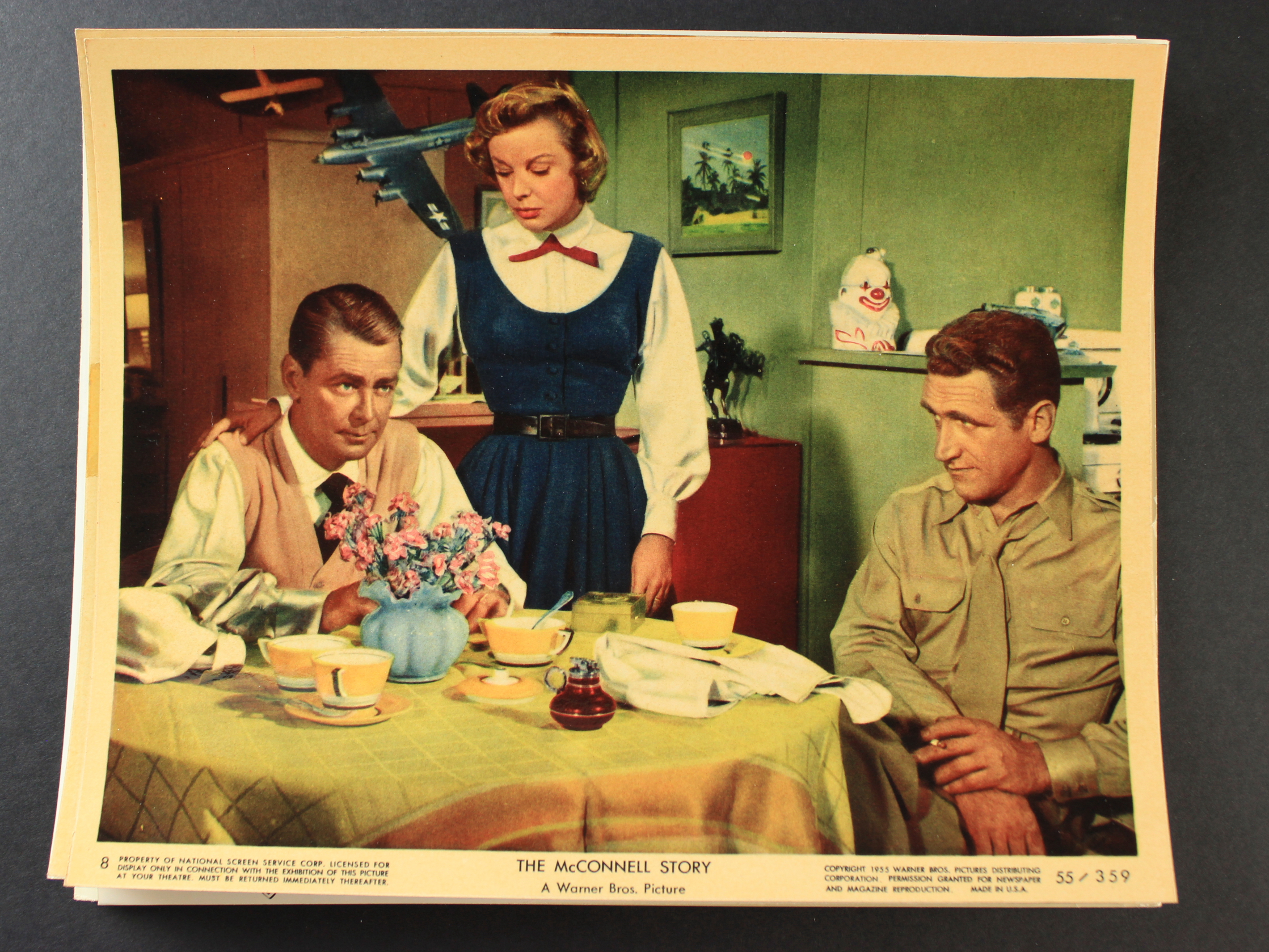 Alan Ladd, June Allyson, and James Whitmore in The McConnell Story (1955)