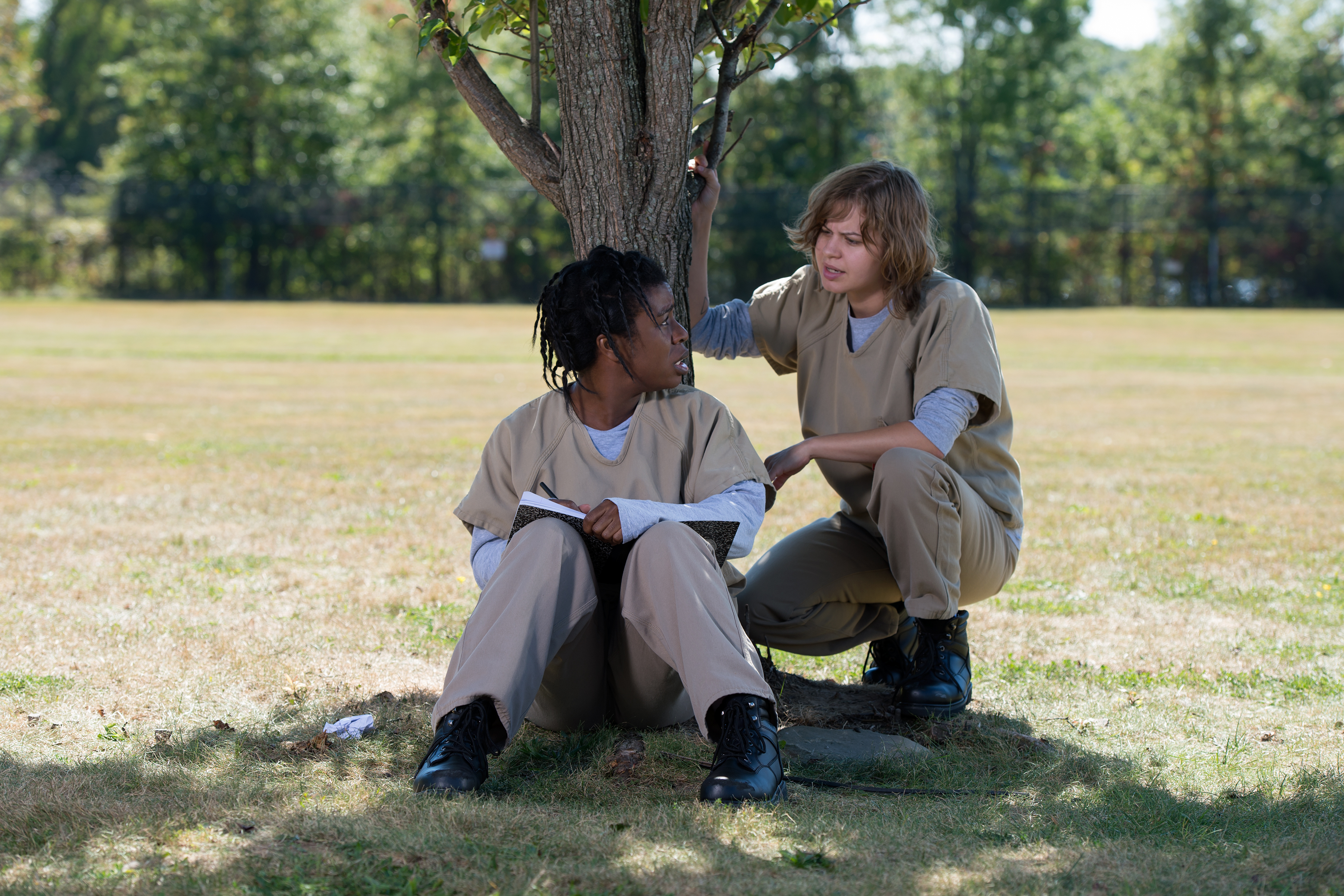 Uzo Aduba and Emily Althaus in Orange Is the New Black (2013)