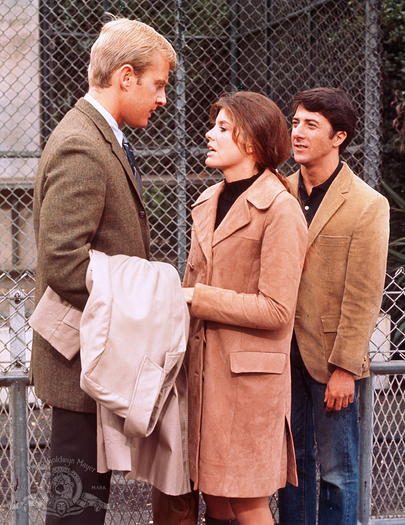 Dustin Hoffman, Katharine Ross, and Brian Avery in The Graduate (1967)