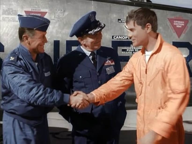 Larry Hagman, Hayden Rorke, and Chuck Yeager in I Dream of Jeannie (1965)