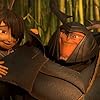 Matthew McConaughey and Art Parkinson in Kubo and the Two Strings (2016)