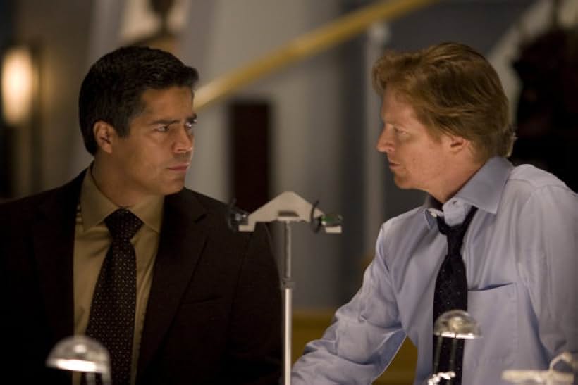 Eric Stoltz and Esai Morales in Caprica (2009)