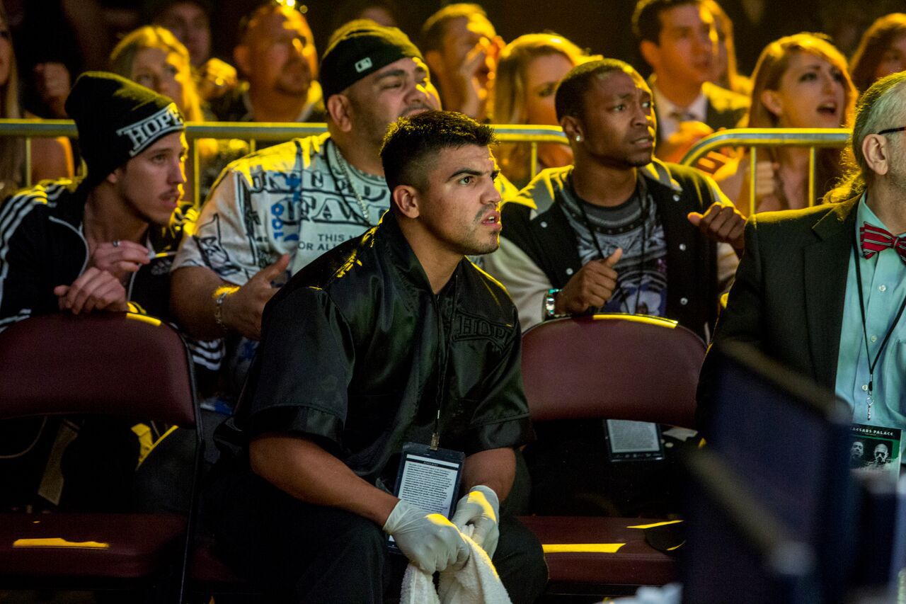 Dominic Colón, Beau Knapp, and Victor Ortiz in Southpaw (2015)