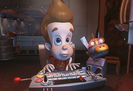 Debi Derryberry and Frank Welker in Jimmy Neutron: Boy Genius (2001)