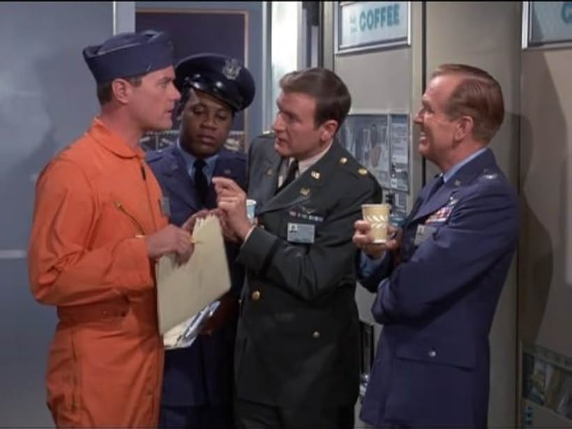 Larry Hagman, Bill Daily, and Hayden Rorke in I Dream of Jeannie (1965)