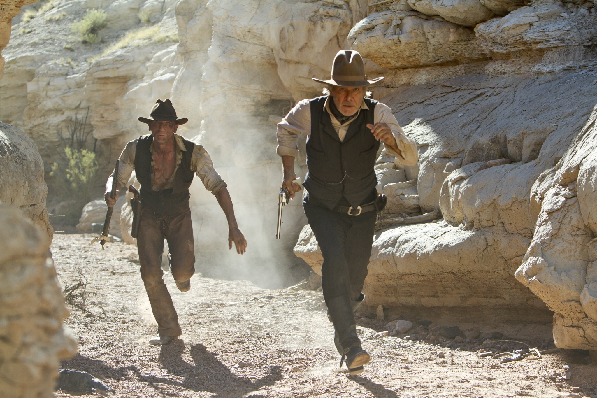 Harrison Ford and Daniel Craig in Cowboys & Aliens (2011)