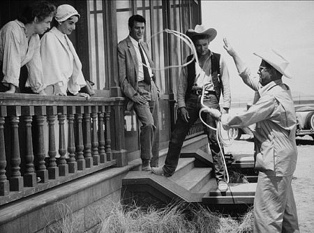 Elizabeth Taylor, Rock Hudson and James Dean in "Giant" 1955 Warner Bros.