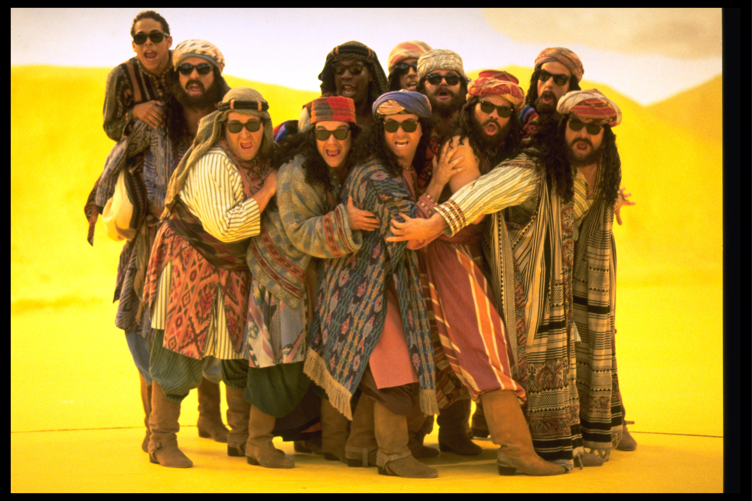 Jeff Blumenkrantz, Martin Callaghan, Peter Challis, Patrick Clancy, Nicholas Colicos, Shaun Henson, David J. Higgins, Gerry McIntyre, Michael Small, Sebastien Torkia, and Nick Holmes in Joseph and the Amazing Technicolor Dreamcoat (1999)