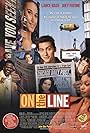 Lance Bass, Emmanuelle Chriqui, Joey Fatone, Tamala Jones, and Al Green in On the Line (2001)