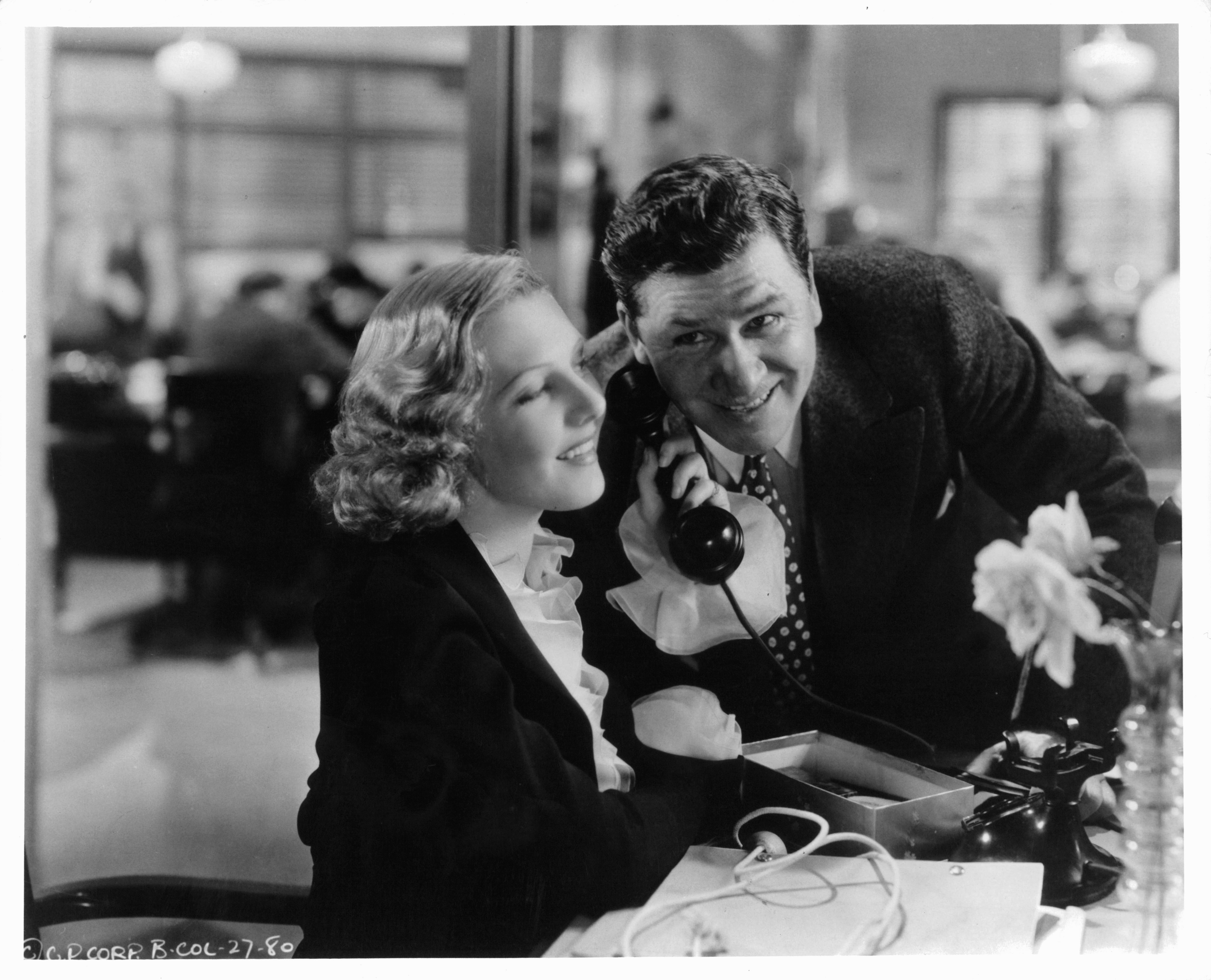 Jean Arthur and George Bancroft in Mr. Deeds Goes to Town (1936)