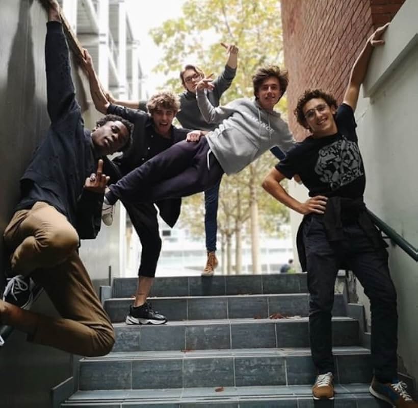 Maxence Danet-Fauvel, Axel Auriant, Robin Migné, Paul Scarfoglio, and Léo Daudin in Skam France (2018)