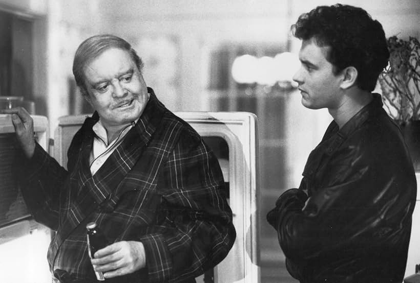 Tom Hanks and Jackie Gleason in Nothing in Common (1986)